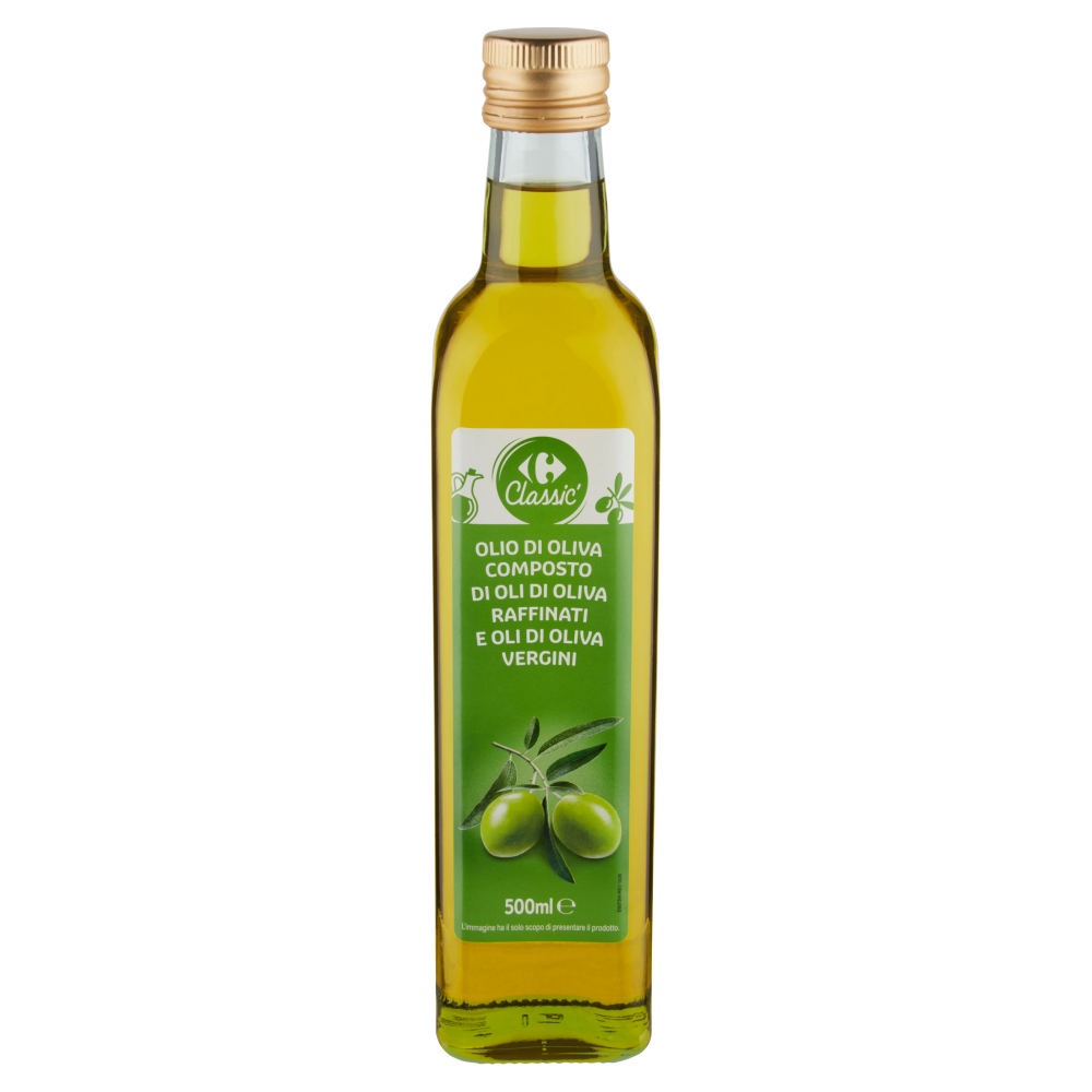 Carrefour Classic Olio di Oliva Composto di Oli di Oliva Raffinati e Oli di Oliva Vergini 500 ml