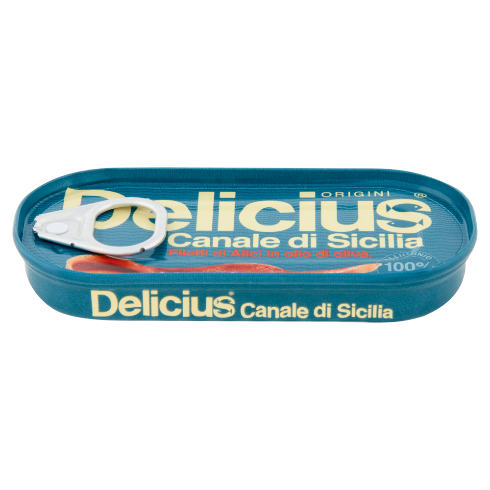 Delicius Canale di Sicilia Filetti di Alici in olio di oliva 28 g