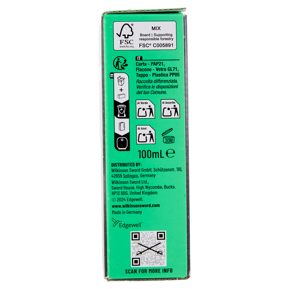 Wilkinson Sword Fragranza Dopobarba 100 ml