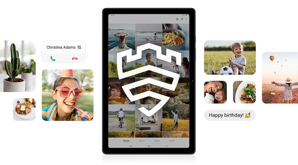 Samsung Galaxy Tab A7 Tablet, Display 10.4" TFT, 32GB Espandibili fino a 1TB, RAM 3GB, Batteria 7.040 mAh, LTE, Android 10, Fotocamera posteriore 8 MP, Dark Gray