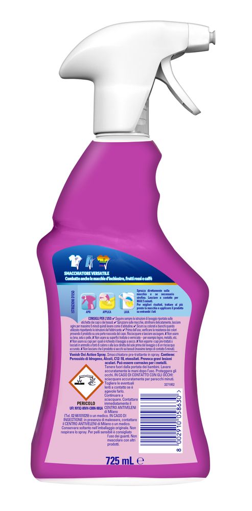 Vanish Spray Pretrattante Smacchiatore 725ml