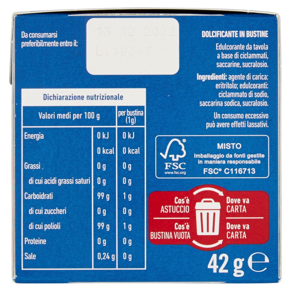 Eridania Zero Bustine 42 x 1 g