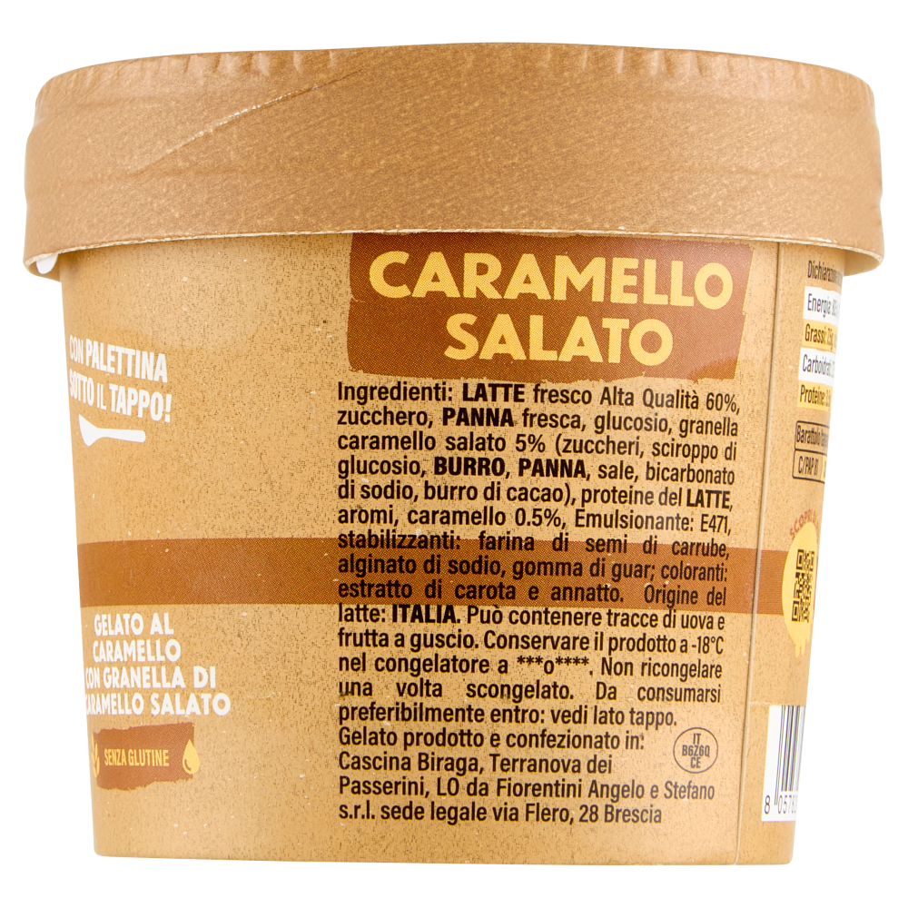 Cascina Biraga Caramello Salato il gelato di latte 90 g