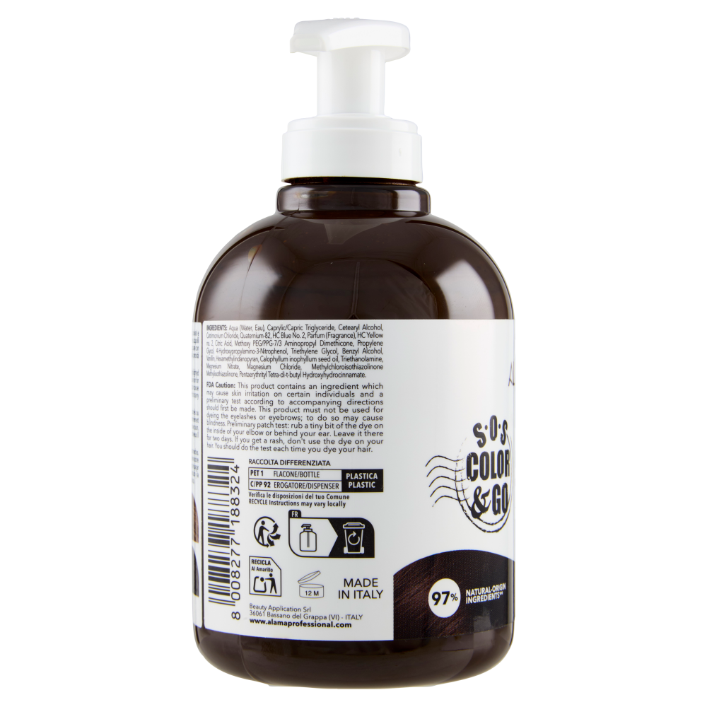Alama Professional S.O.S. Color & Go Maschera nutriente e colorante Cioccolato 300 ml