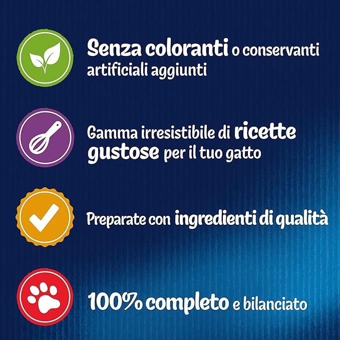 Felix le Ghiottonerie Selezioni Deliziose Cibo Umido per Gatti Adulti in Gelatina con Manzo e Pollo, 4 bustine da 85g