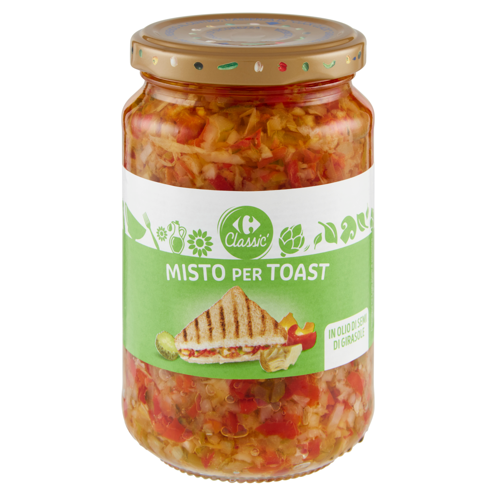 Carrefour Classic Misto per Toast in Olio di Semi di Girasole 340 g