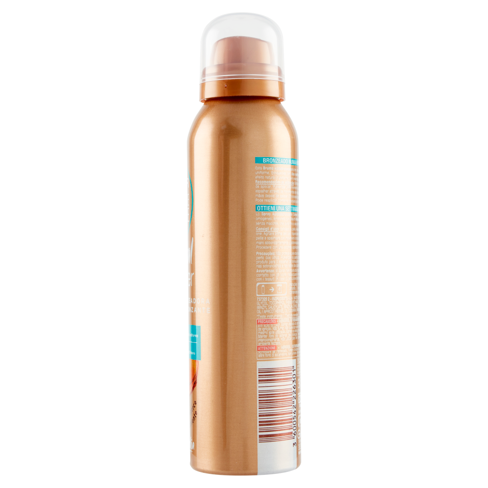 Garnier Ambre Solaire Spray Autoabbronzante Natural Bronzer, Arricchito con Olio d'Albicocca