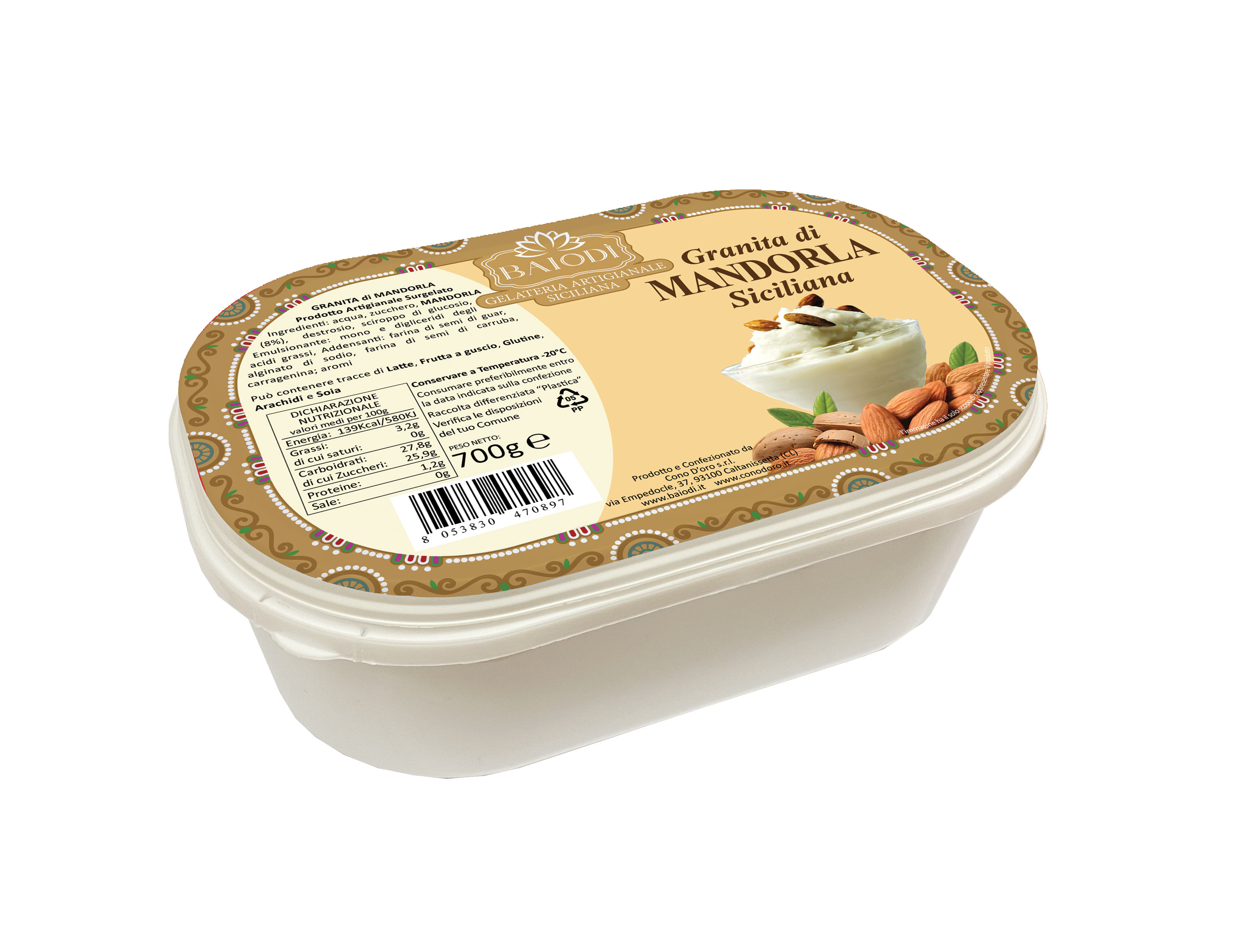Granita di Mandorla Siciliana Artigianale
