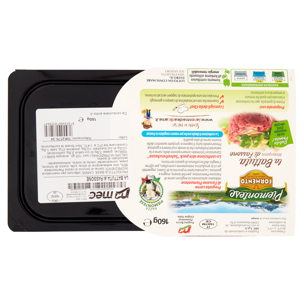 Formento Piemontese la Battuta di Fassone 160 g