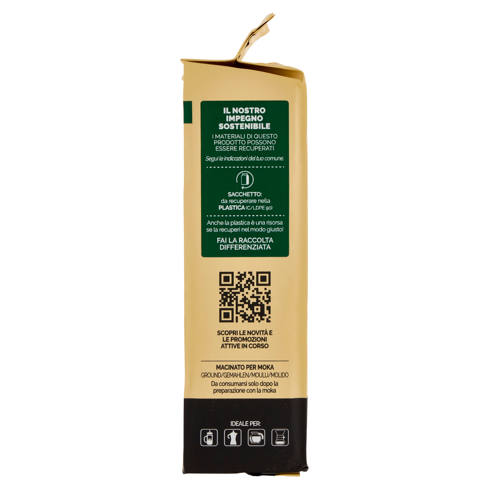 Caff&egrave; Vergnano 1882 Granaroma Miscela Classica Macinatura Moka 250 g