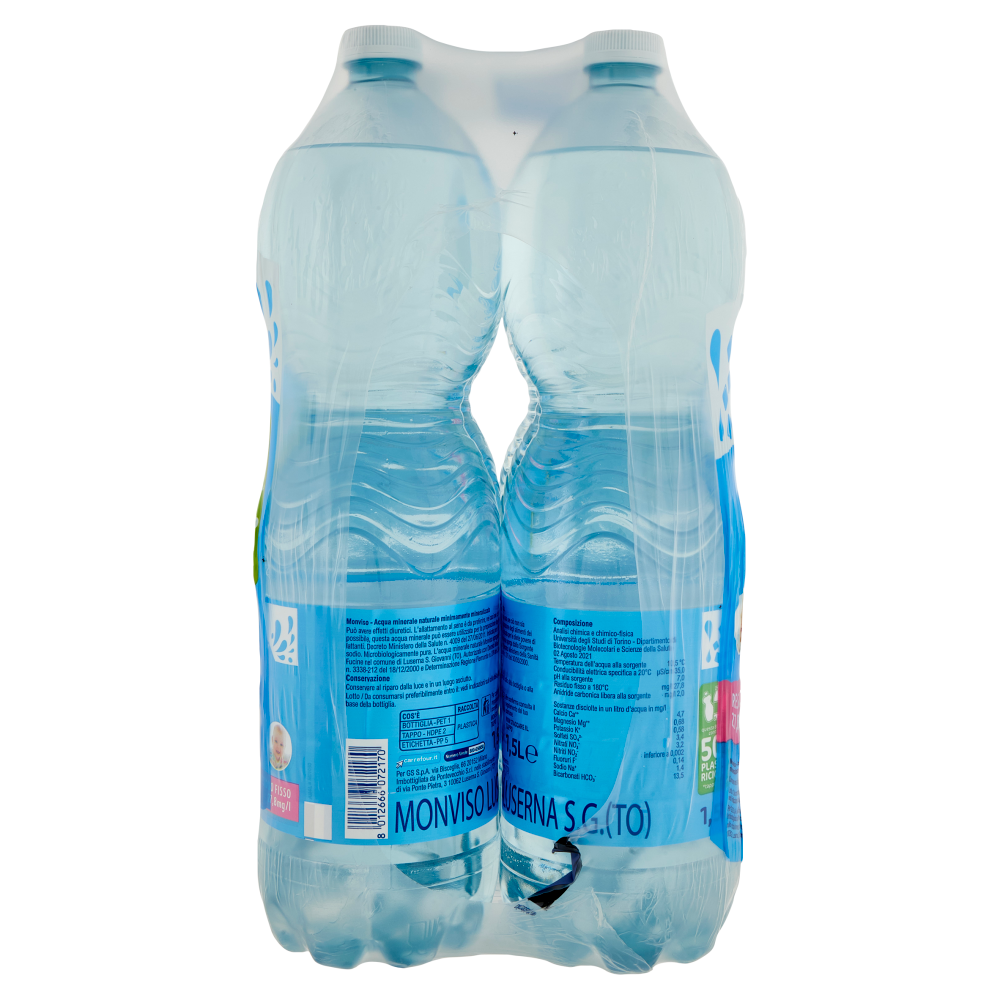 Carrefour Classic Naturale Acqua Minerale Naturale Monviso 6 x 1,5 L