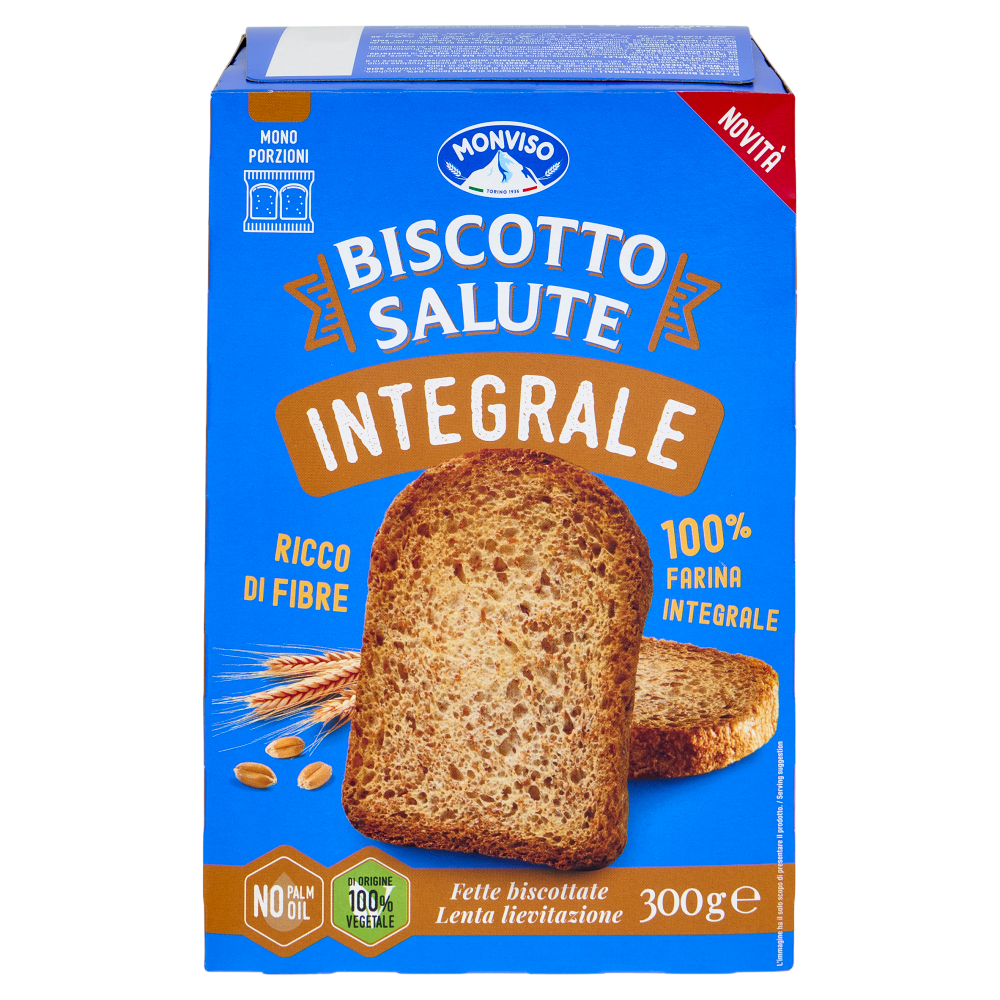 Monviso Biscotto Salute Integrale Fette biscottate 300 g