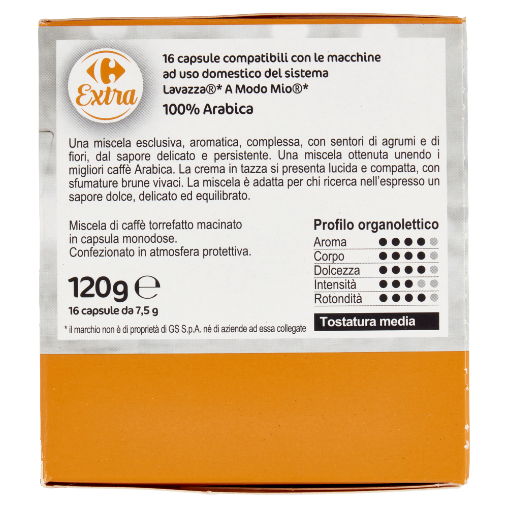 Carrefour Extra Espresso 100% Arabica 16 x 7,5 g