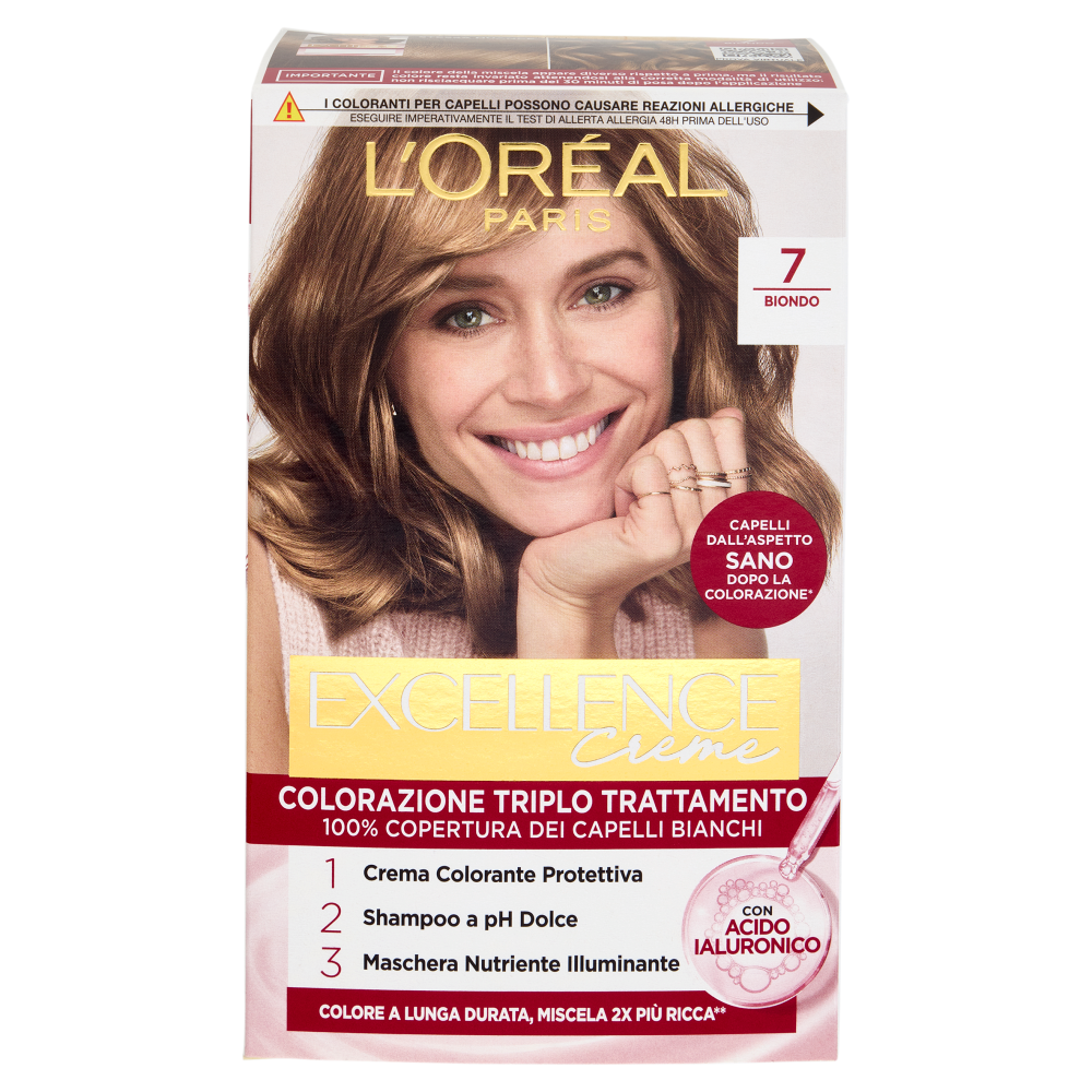 L'Oréal Paris Excellence Creme Colorazione Triplo Trattamento 7 Biondo