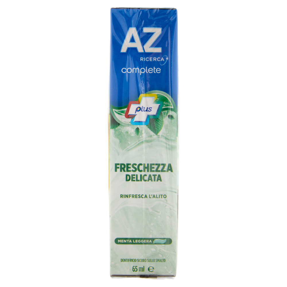 AZ Ricerca Dentifricio Complete Plus Freschezza Delicata Menta Leggera 3 x 65 ml