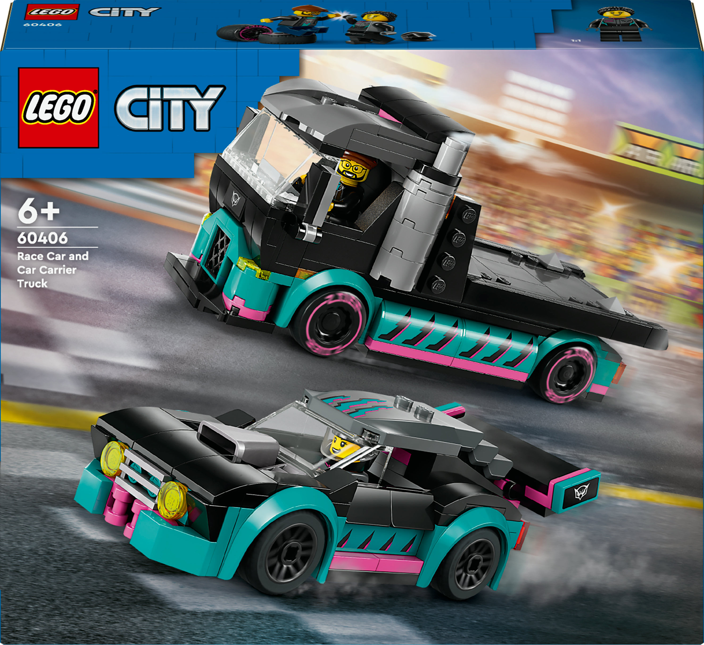 LEGO City Auto da corsa e trasportatore