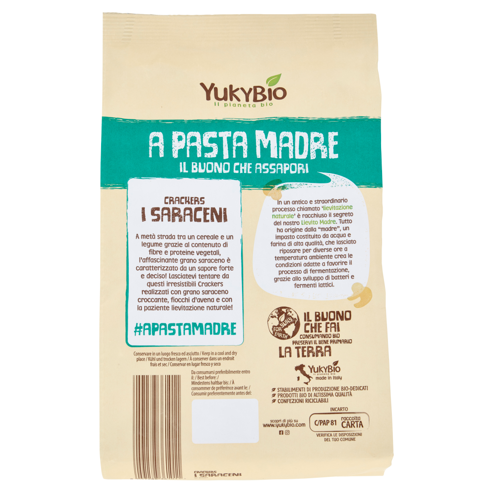 YukyBio A Pasta Madre Crackers i Saraceni 250 g