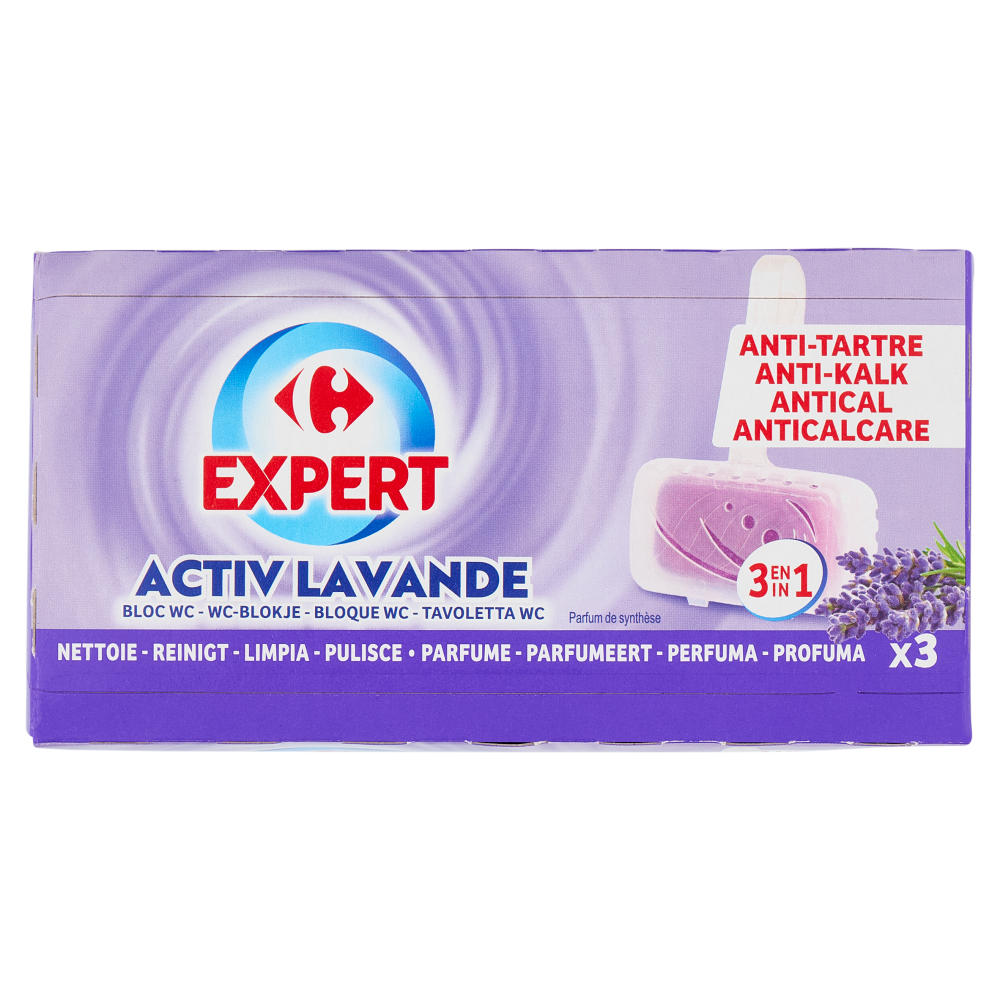 Carrefour Expert Active Lavande Tavoletta WC 3 x 40 g