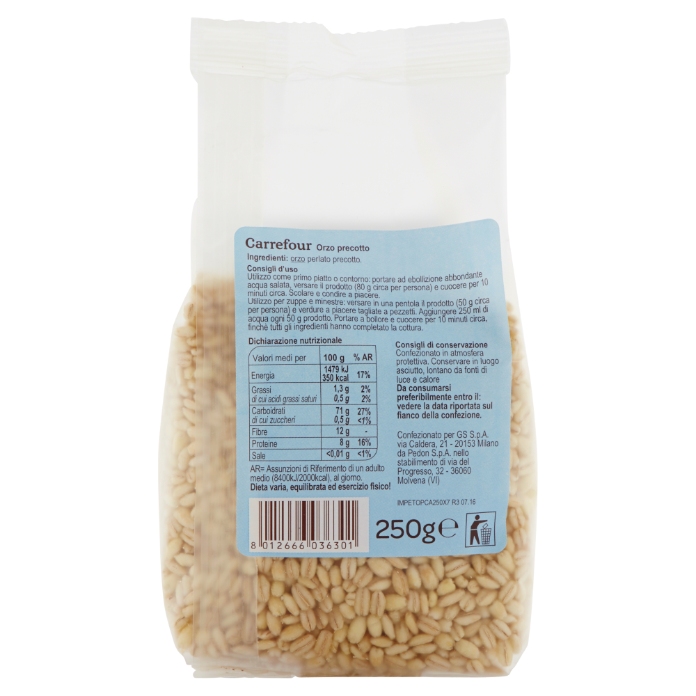 Carrefour Orzo Cottura Rapida in 10 minuti 250 g