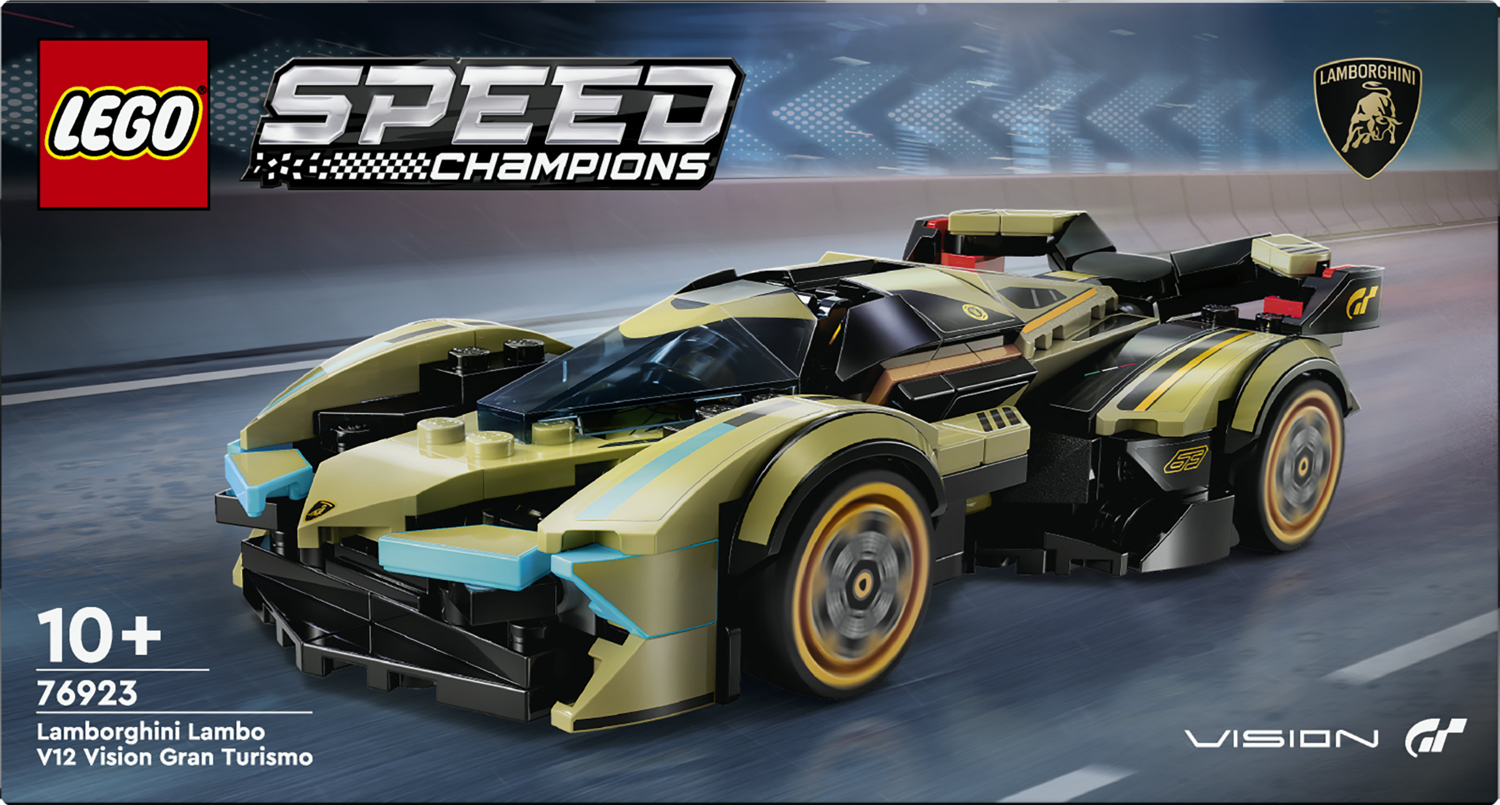 LEGO Speed Champions 76923 Super Car Lamborghini Lambo V12 Vision GT, Macchina Giocattolo da Collezione per Bambini 10+ Anni