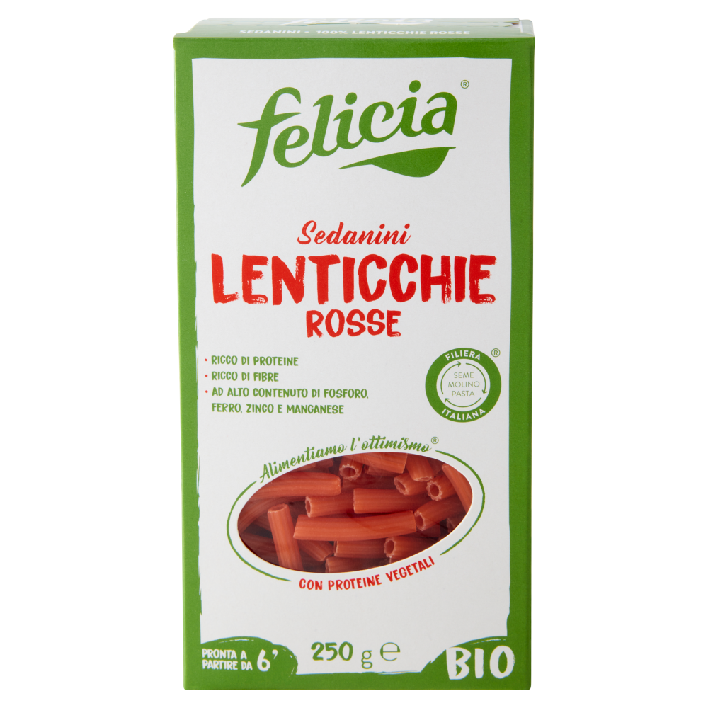 felicia Sedanini Lenticchie Rosse Bio 250 g