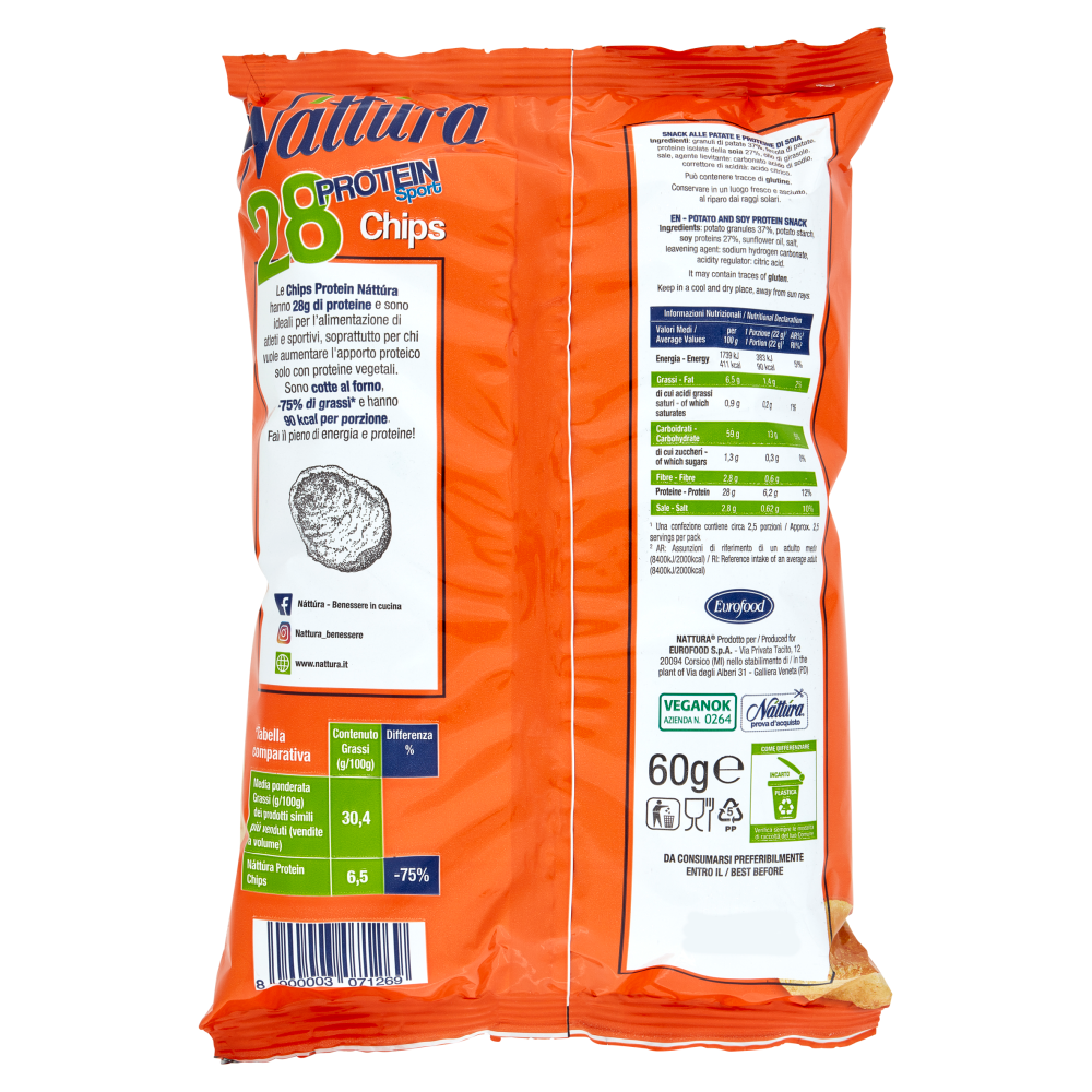 Náttúra 28 Protein Sport Chips 60 g