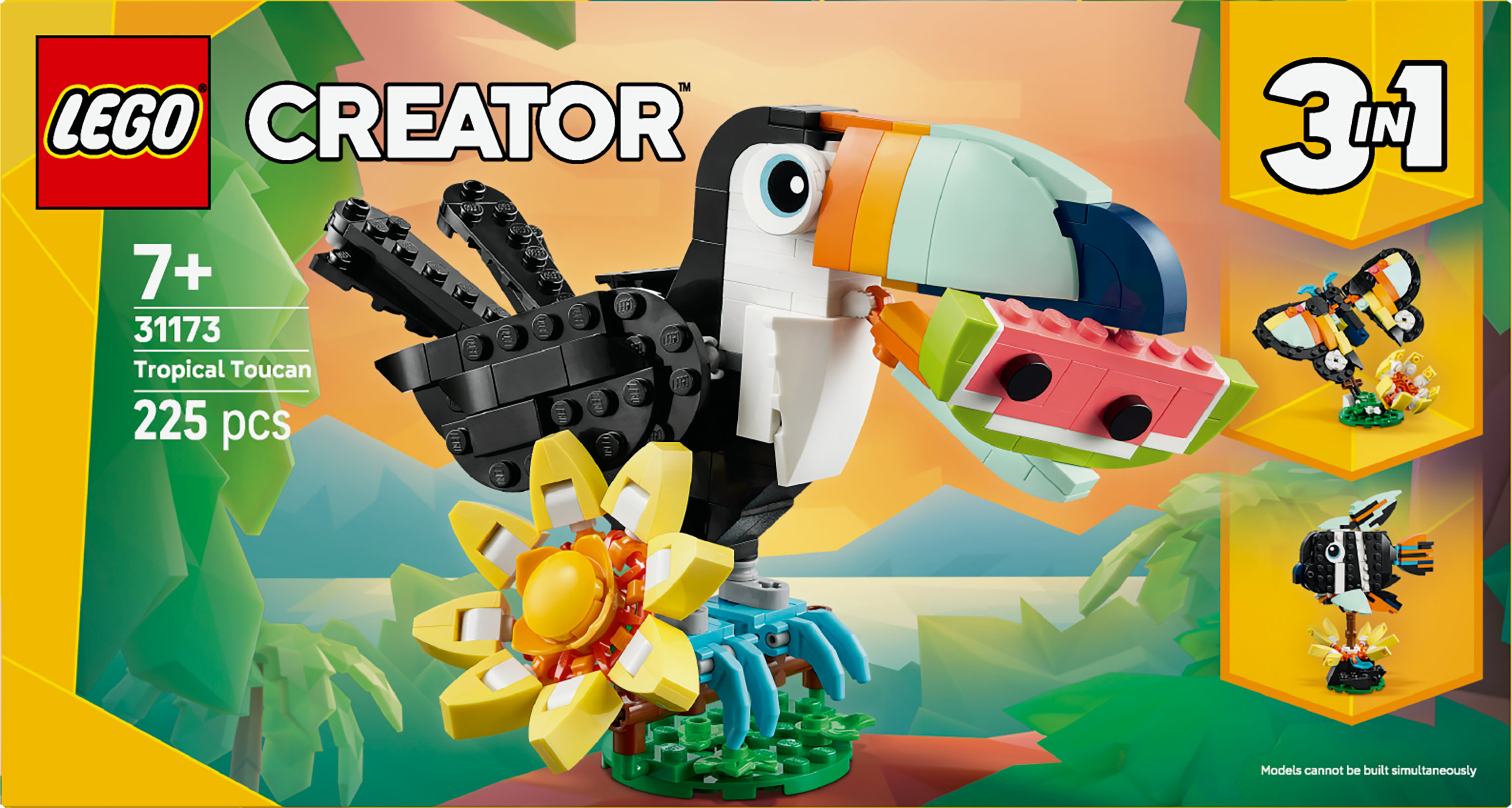 LEGO Creator Animali selvatici: tucano tropicale