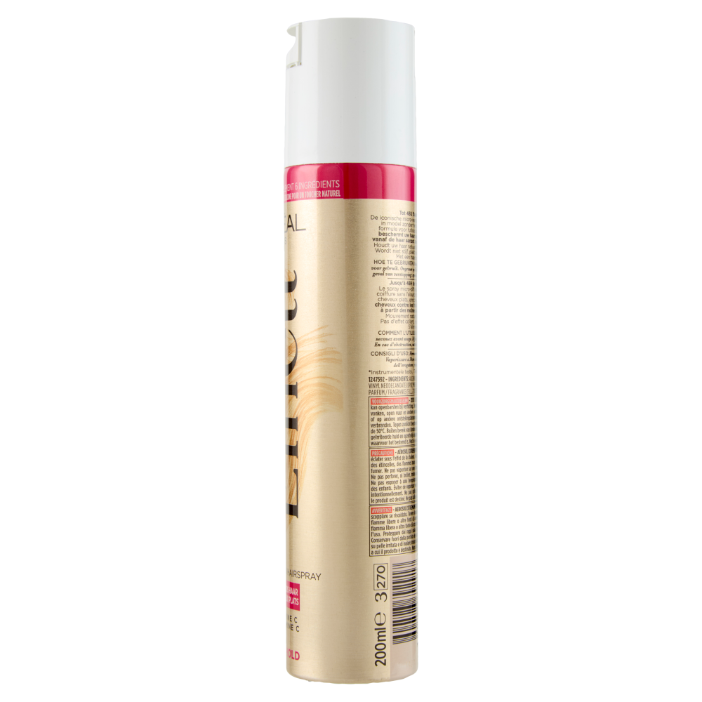 L'Oréal Paris Elnett Micro-Diffusion Hairspray Volume Strong Hold, 200 ml