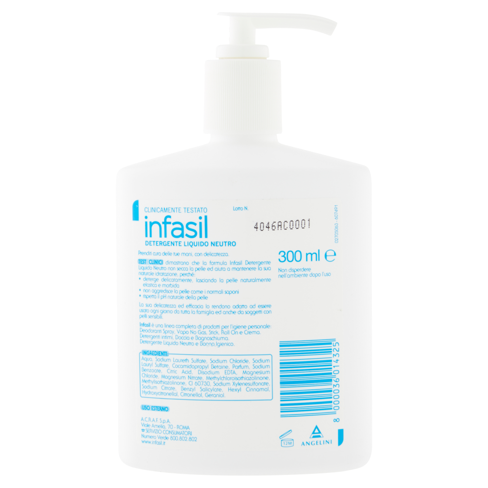 Infasil Neutro detergente liquido neutro 300 ml