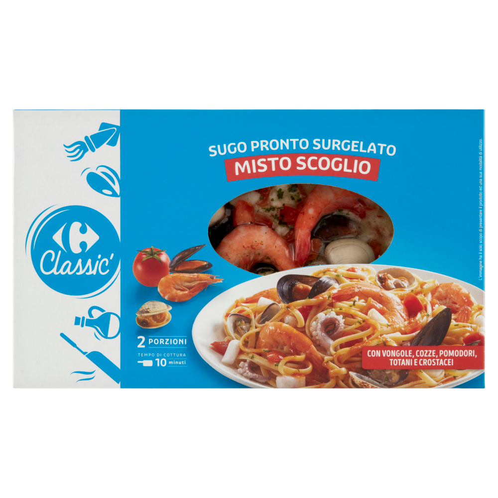 Carrefour Classic Sugo Pronto Surgelato Misto Scoglio 350 g