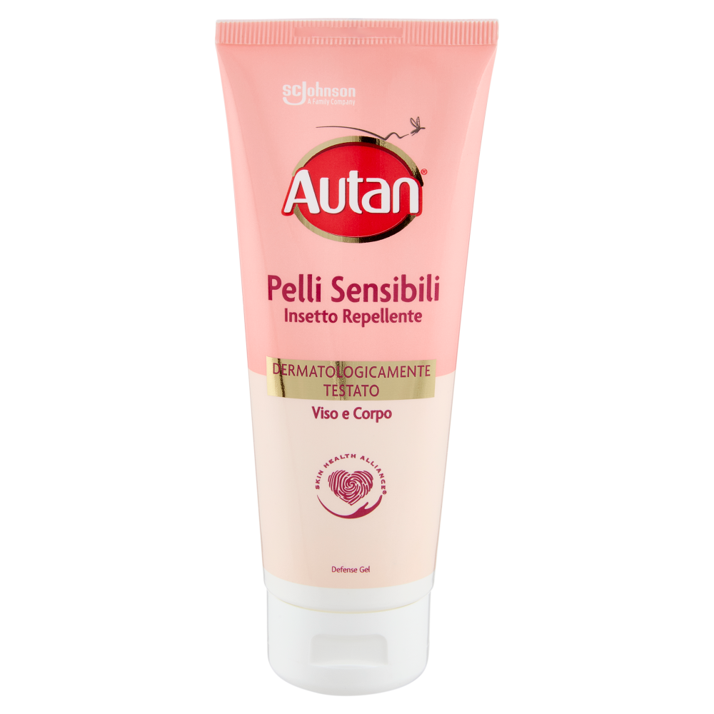 Autan Pelli Sensibili Gel Insetto Repellente e Antizanzare comuni e Tigri 100ml