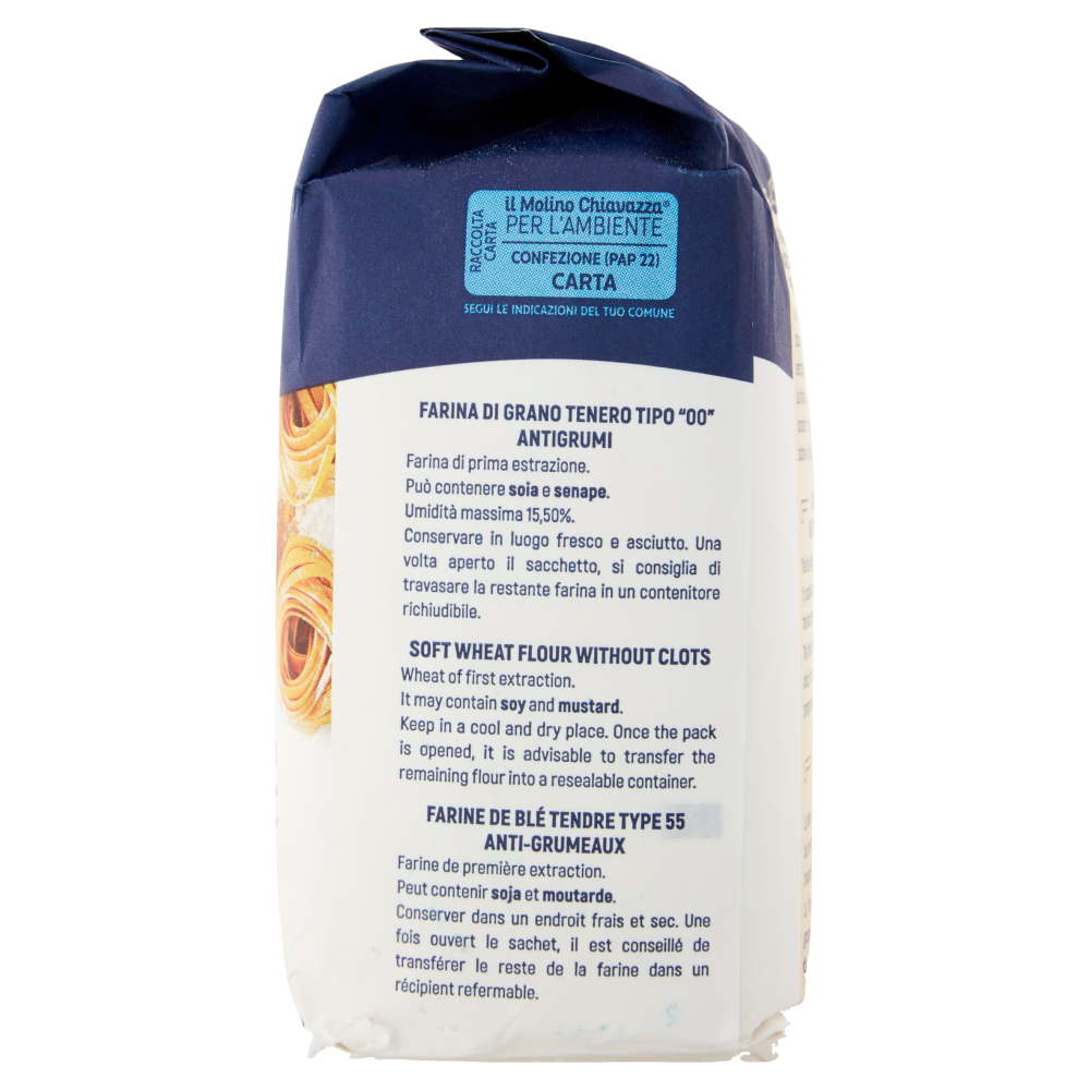 il Molino Chiavazza Farina Tipo "00" di Grano Tenero Antigrumi 1 kg