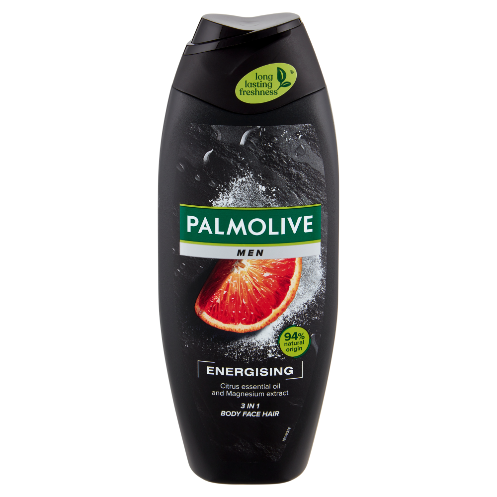 Palmolive bagnoschiuma Men Energising 3 in 1 con oli essenziali 500 ml