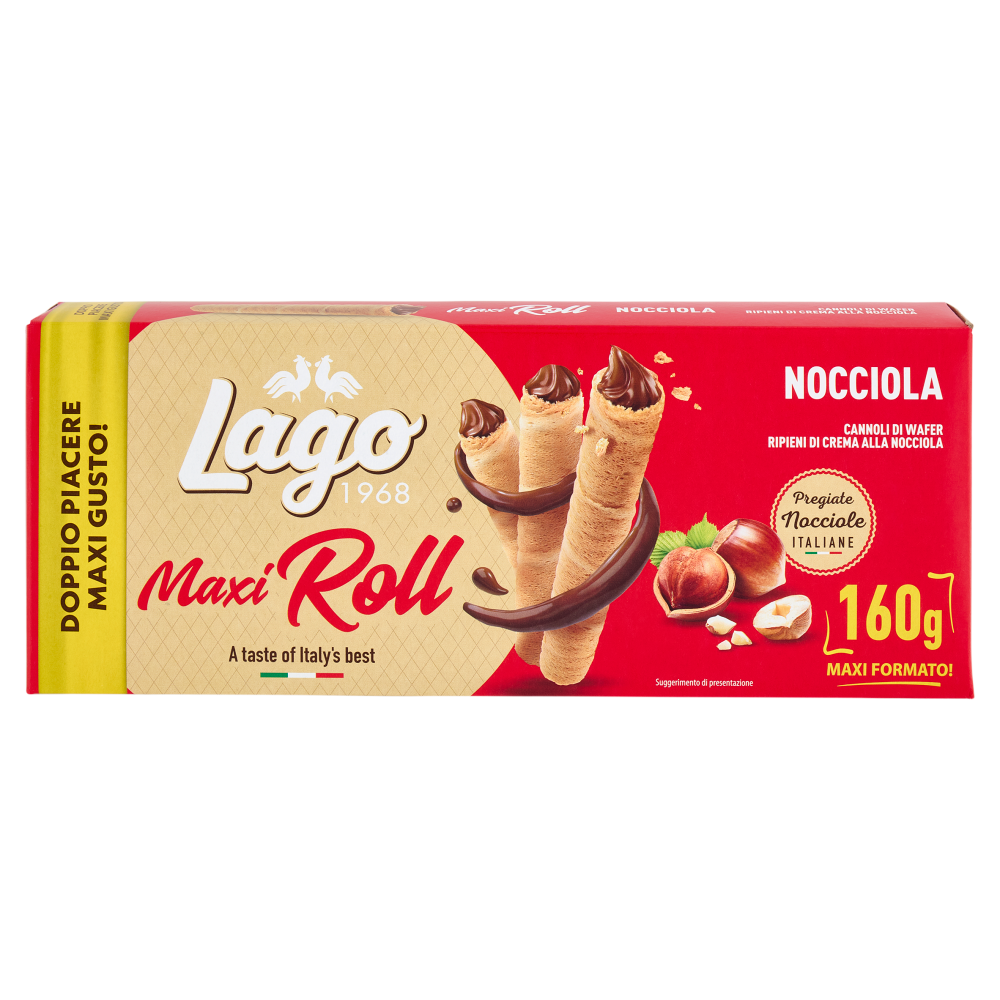 Lago Maxi Roll Nocciola 160 g