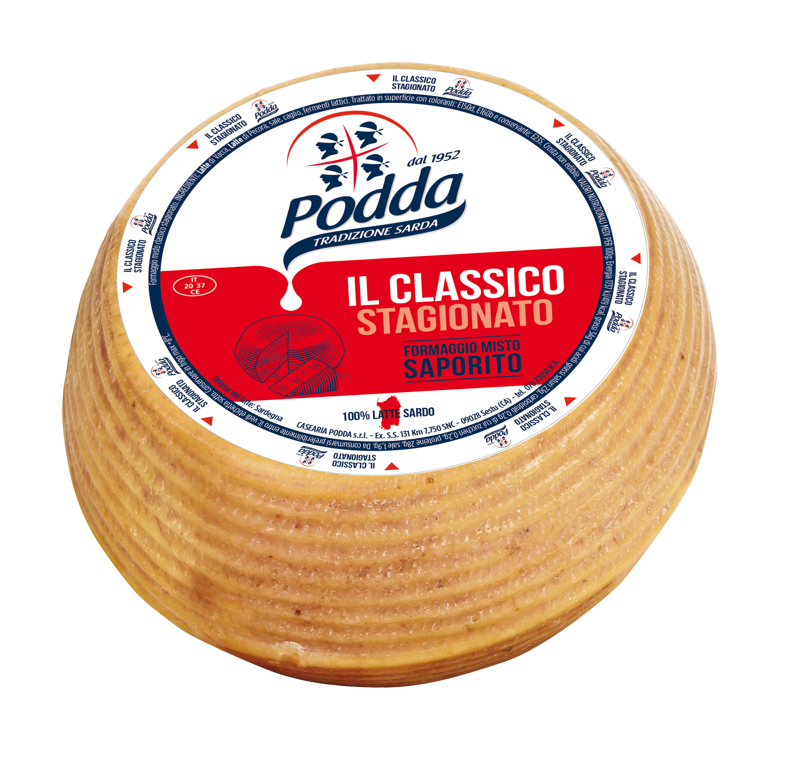 Formaggio classico stagionato Podda
