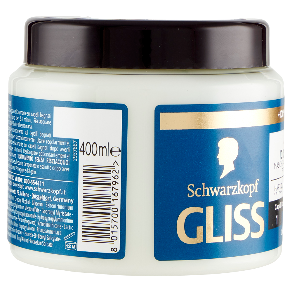 Gliss 4-in-1 Idratante Maschera Bond-Building per Capelli 400 ml