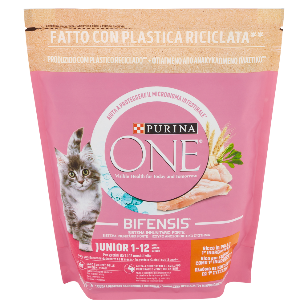 PURINA ONE Junior 1-12 Mesi Ricco in Pollo 800 g