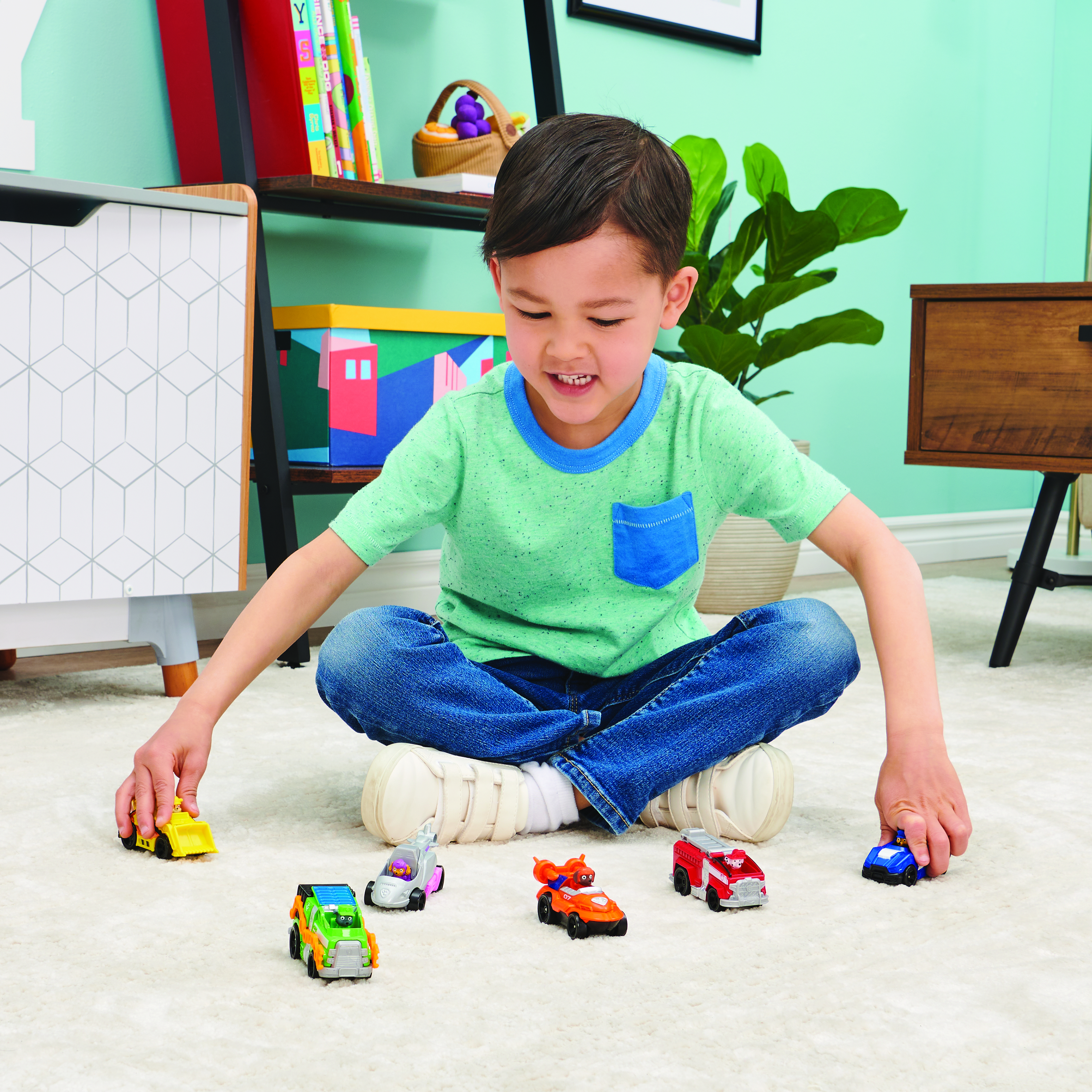 PAW Patrol veicolo in metallo die-cast da collezione True Metal Ready Race Rescue, in scala 1:55