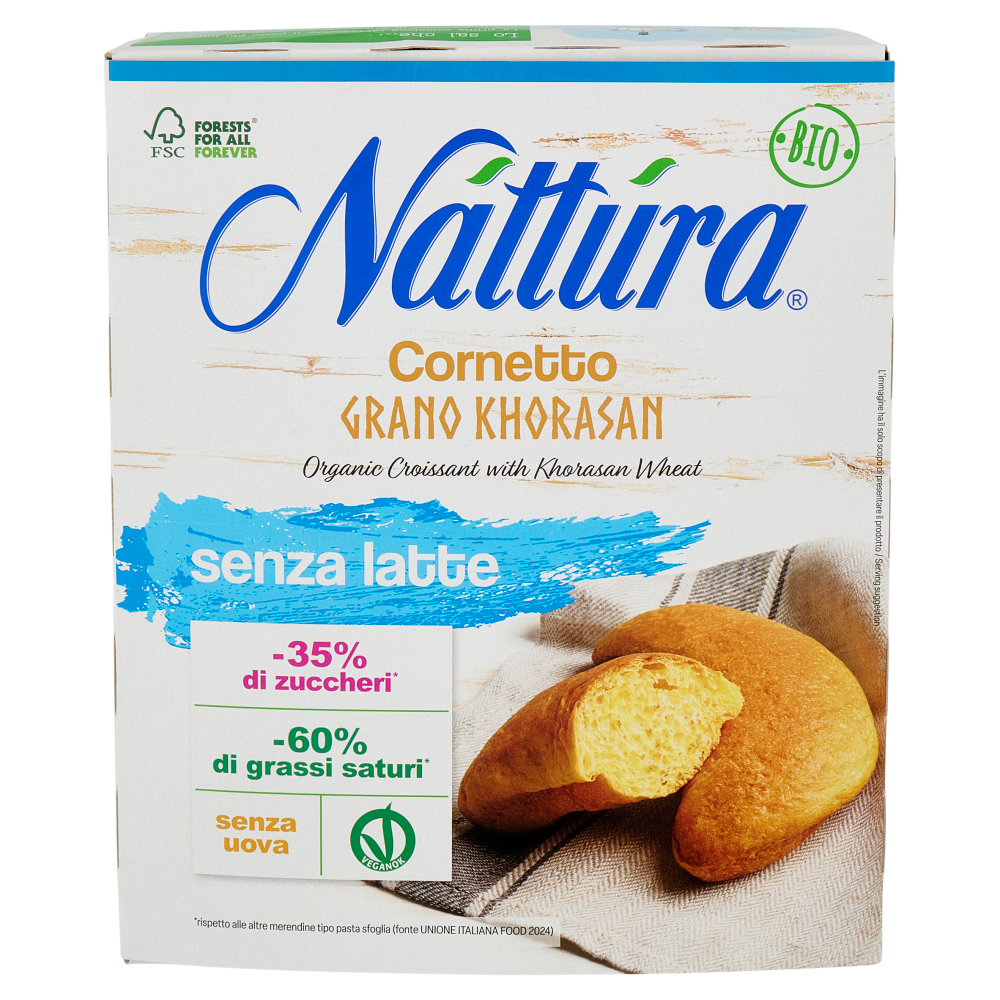 Náttúra Cornetto Grano Khorasan senza latte Bio 4 x 40 g