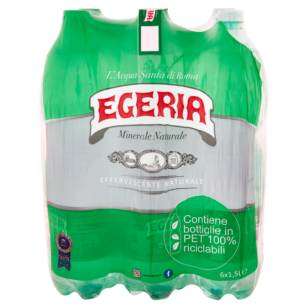 Egeria Effervescente Naturale 6 x 1,5 L