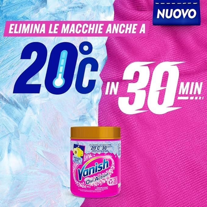 Vanish Smacchiatore Polvere Rosa 1kg
