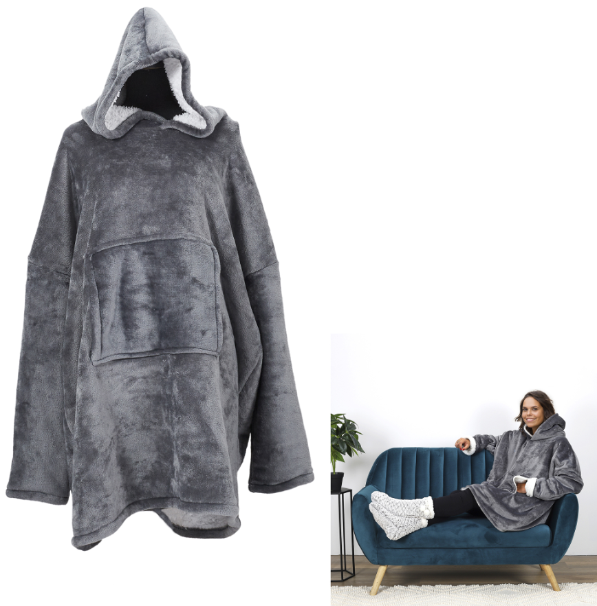 CMP Plaid con cappuccio e maniche