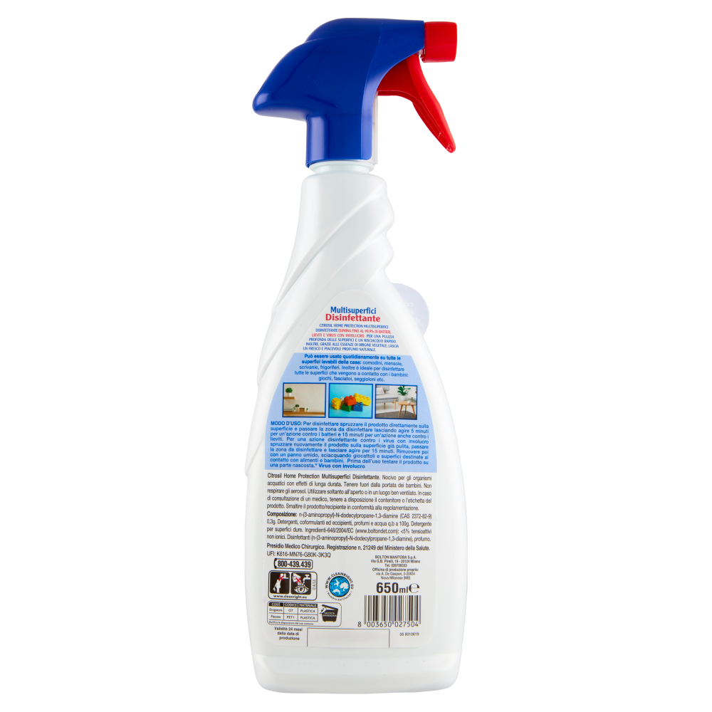 Citrosil Home Protection Multisuperficie Disinfettante con vere essenze di Tea Tree 650 ml