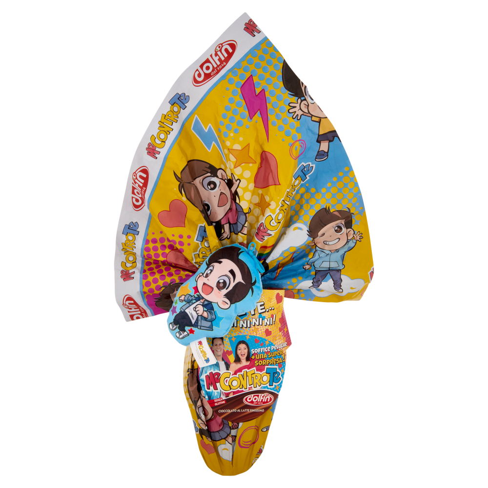 dolfin Uovo di Cioccolato al Latte Finissimo Me Contro Te 320 g