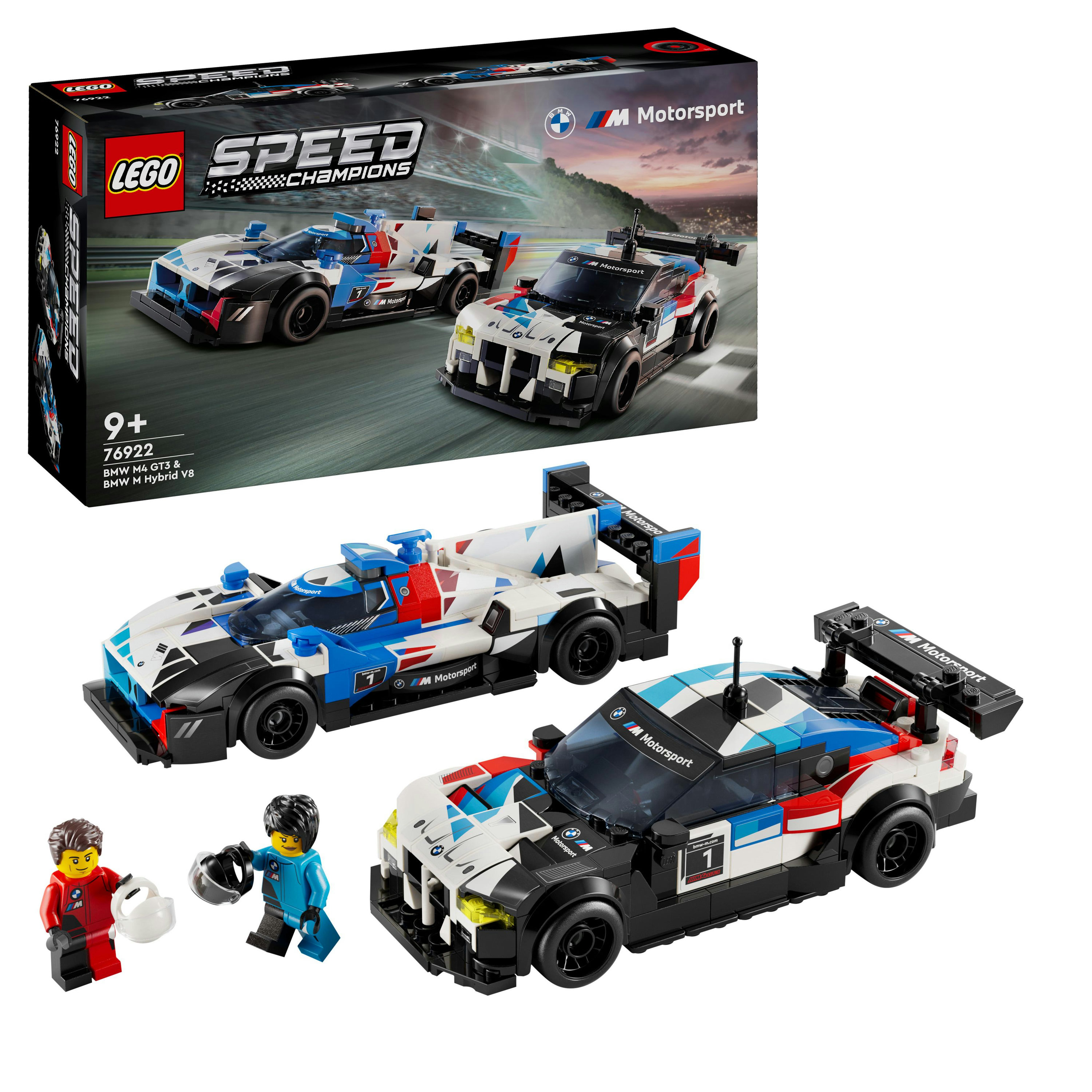 LEGO Speed Champions Auto da corsa BMW M4 GT3 e BMW M Hybrid V8