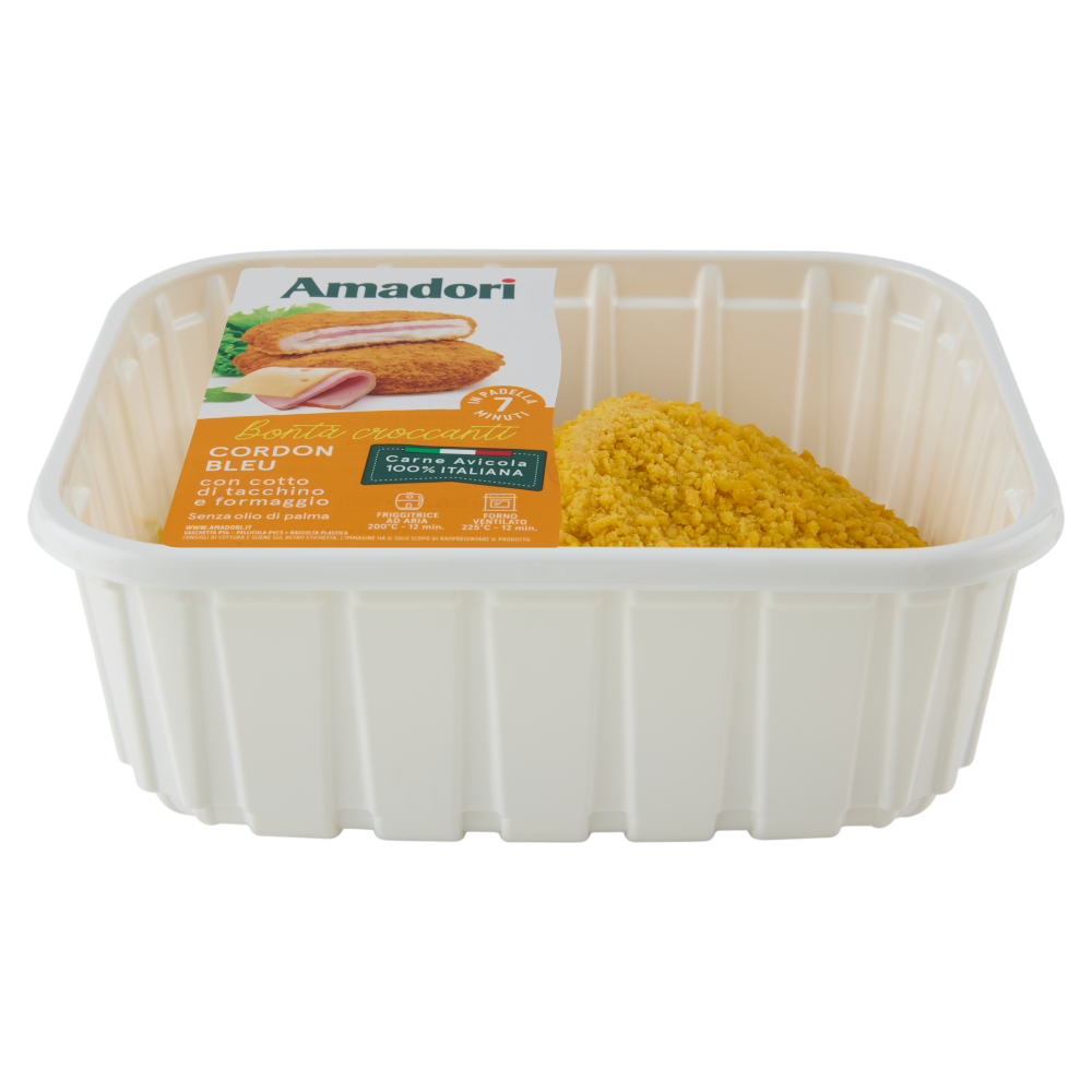 Amadori Cordon Bleu con cotto di tacchino e formaggio 0,500 kg