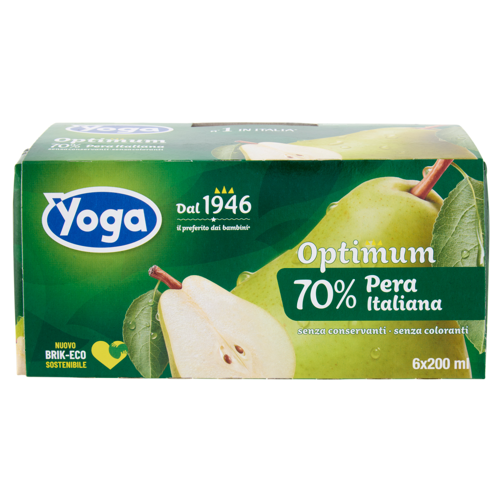 Yoga Optimum 70% Pera Italiana 6 x 200 ml