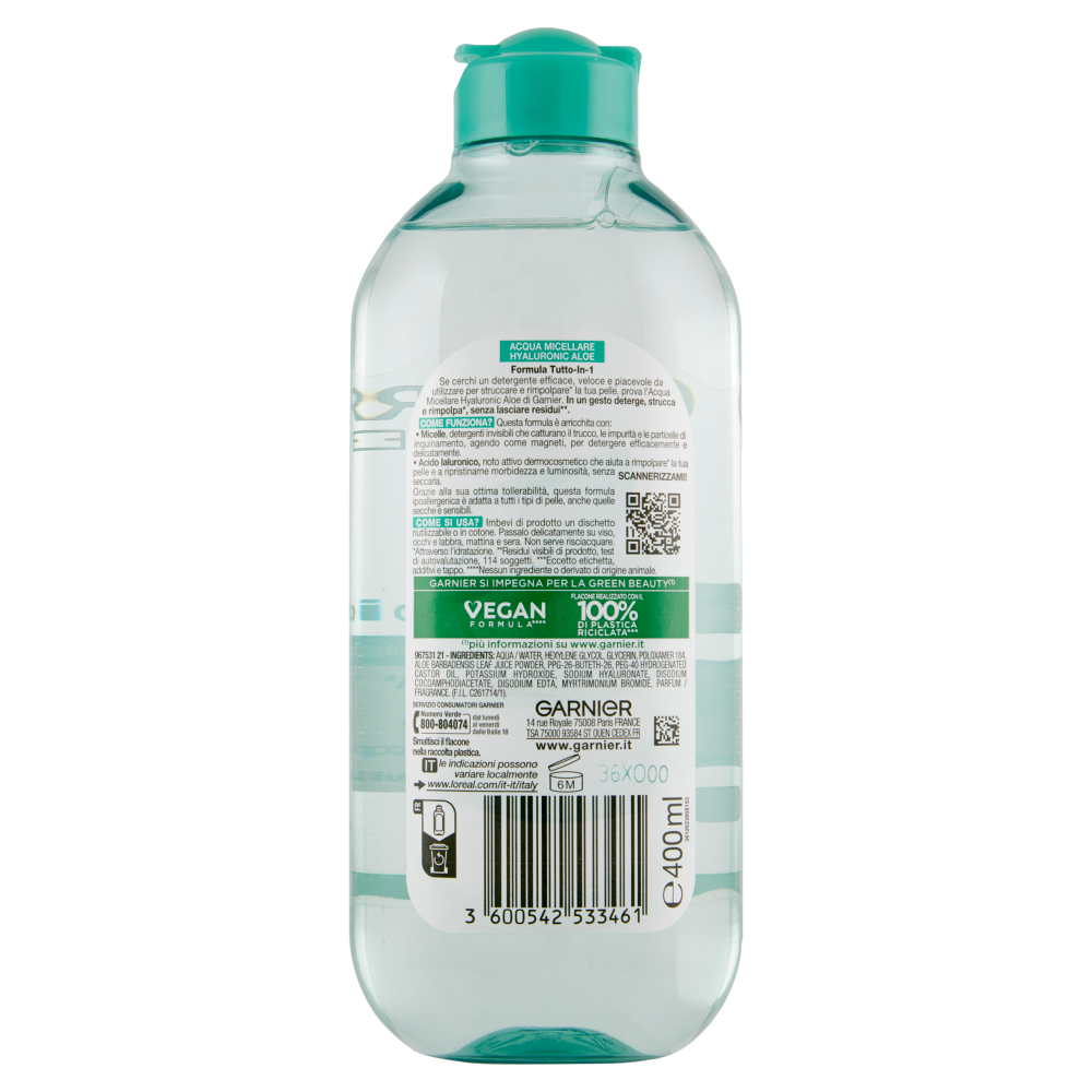 Garnier SkinActive Acqua Micellare Hyaluronic Aloe, 400ml