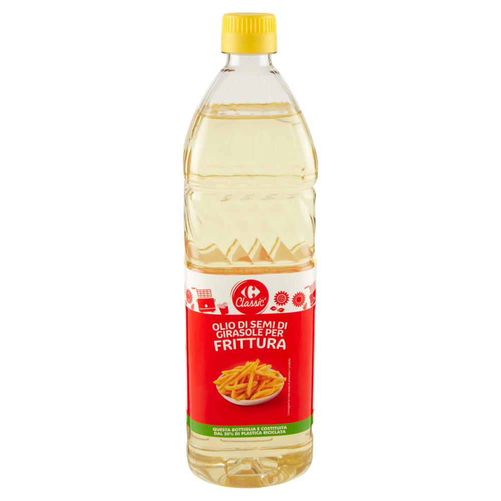Carrefour Classic Olio di Semi di Girasole per Frittura 1 L