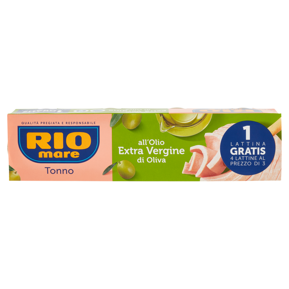 Rio mare Extrà Tonno all'Olio Extra Vergine di Oliva 4 x 80 g Carrefour